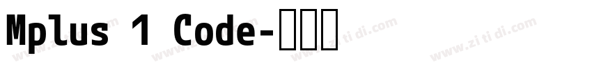 Mplus 1 Code字体转换
